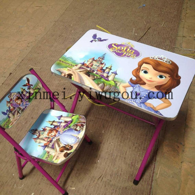 Factory direct selling children can be folded to learn the table to carry a child table