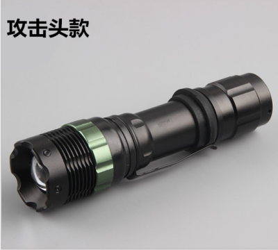 XPE lamp lamp mechanical rotating zoom waterproof rechargeable LED flashlight light