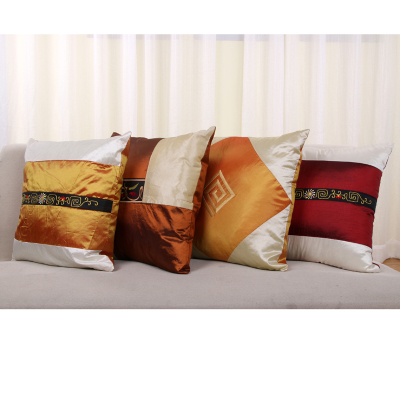 Assembled embroidered Pillowcase Pillow sofa bed holding car cushion cushion office without core