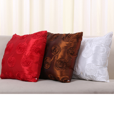 Circle hold pillow pillowcase rose bed waist pillow sofa cushion cushion car without core