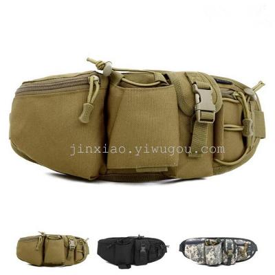 Outdoor running riding personal pockets with kettle tactical chest pack leisure travel camouflage