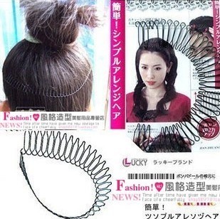 The new front bangs hair styling stealth HEADBAND / hairpin / fork / headdress jewelry can be bent