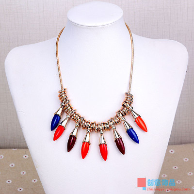 European short necklace fashion accessories chain all-match clavicle sweater chain jewelry exaggerated female