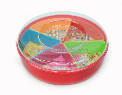 Good quality plastic candy dish dried fruit snack box lid box CY-5773