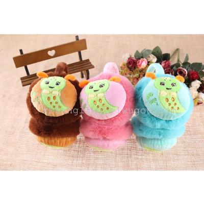 New cartoon worm cute and fashion children adult  adjustable earmuffs