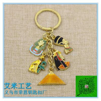 Egyptian series pharaoh bag hanging decorative key chain key chain key ring creative key ring