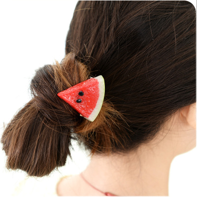 PVC color fruit fresh and lovely hair soft Hair Barrette