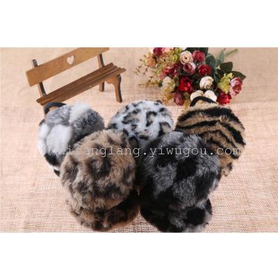 Korean fashionable leopard spots personality warm earmuffs ear cover