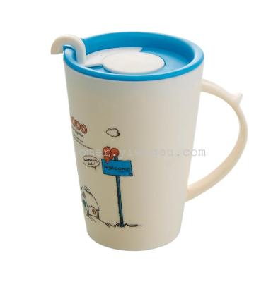 Plastic Cartoon Creative Glass with Handle Household Cups Plastic Cups