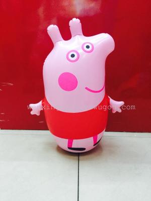 Children's inflatable toys Pepe pig pig inflatable tumbler factory direct