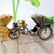 European-Style Retro Two-Color Tricycle Alarm Clock Elegant Luxury Creative Gift Desk Clock Photography Equipment