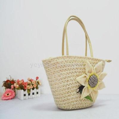 Fashion ladies bags sunflower straw Shoulder Bag Messenger Bag