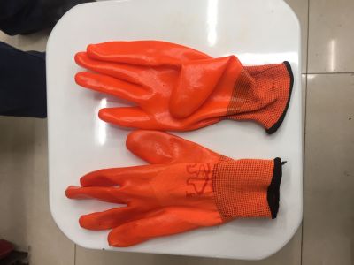 Tangerine glue PVC sad glove completely