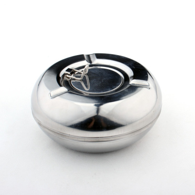 Stainless Steel Covered Ashtray Automatic Fire Extinguishing Ashtray Windproof Ashtray Hotel Ashtray