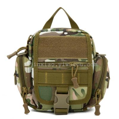 Outdoor riding vehicle vertical single shoulder bag messenger bag in many side pockets