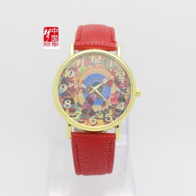 Chinese dream series China retro wind belt now singing, now dancing lovers watch table student