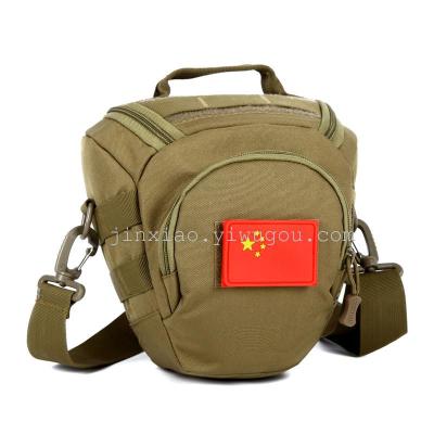 Outdoor diagonal portable SLR camera bag package triangle camouflage bag