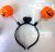 The Halloween costume party Glitter Pumpkin Spring headband hair clip