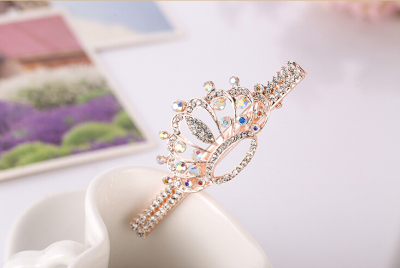 South Korean Rhinestone Hair headdress hairpin clip clip clip side bangs fish mouth alloy toothed duckbill clip