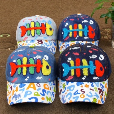 South Korean fashion children's autumn winter outdoor leisure baby wash cowboy baseball cap.