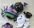 Small ghost props Halloween decoration supplies stereobulbous bat ghost spiders