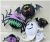 Small ghost props Halloween decoration supplies stereobulbous bat ghost spiders