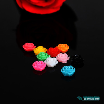 DIY mobile phone accessories accessories decorative resin flower stick rose flat drill