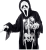 Scary costume Party Halloween scary skeleton Children rib costume scary mask