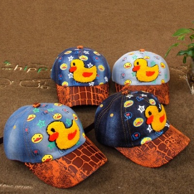 South Korean fashion children's autumn winter outdoor leisure baby wash cowboy baseball cap.