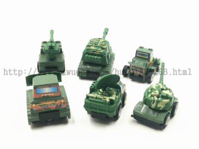 Military vehicle Pull back Plastic toy 