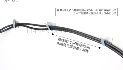 Japanese KM.2029. to increase the number of viscose type wire fixing clip (6P)