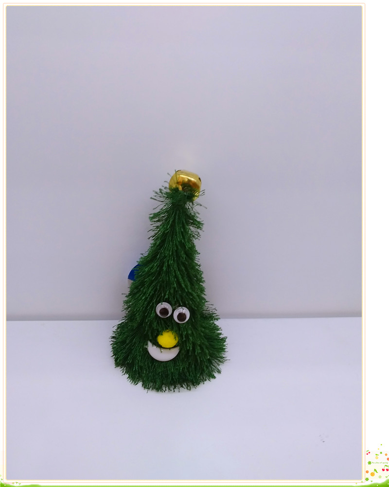 6寸摇摆带铃铛小树礼品节场景装饰用品