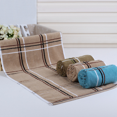 Men's fashion new style dark square towel cotton towel towel company