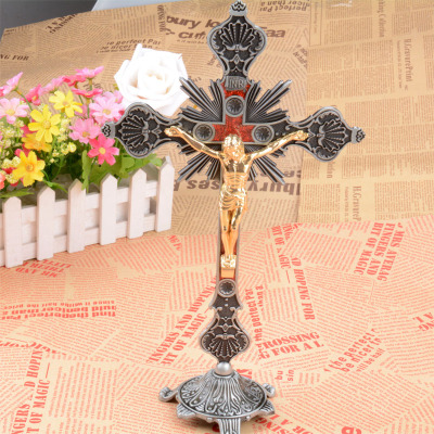 The metal Christian Jesus cross furnishing the European and American popular decoration BJ-5804.