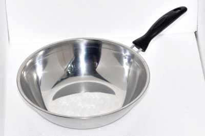 Stainless Steel Flat Frying Pan Stainless Steel Frying Pan Stainless Steel Single Handle Pan