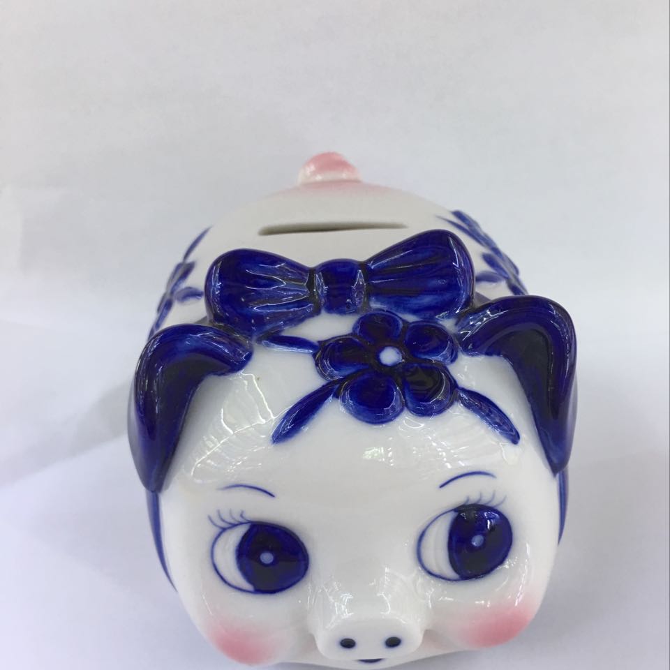 猪储蓄罐 彩色猪存