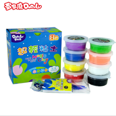More than a lot of deer intelligence toys, super light clay creative space mud children 8 color box set
