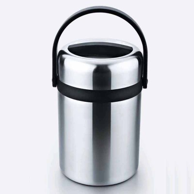 Stainless steel smoldering straight pot heat preservation bucket student heat preservation lunch box high - grade food lattice