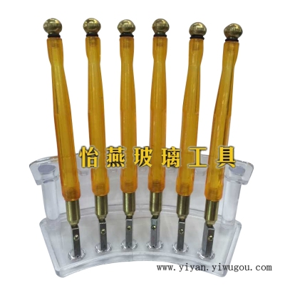 Yi Yan plastic rod roller type glass cutter, cutting 3-12MM