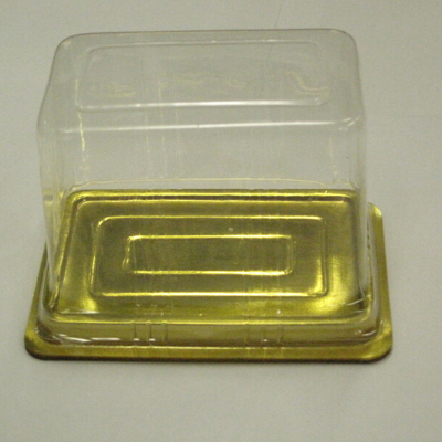 Gold base square cake cake food packaging storage box manufacturers direct sales