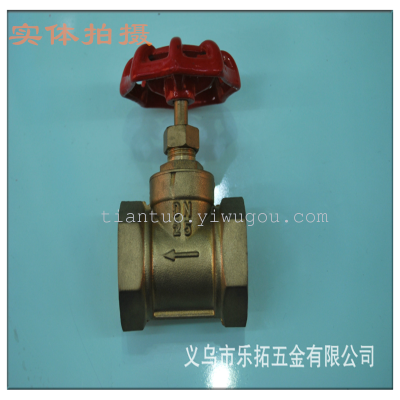 Yiwu Letuo  two general factory direct external thread brass flange gate valve