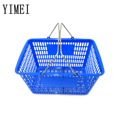 The supermarket shopping basket hand basket plastic basket basket convenience store shopping basket shopping basket
