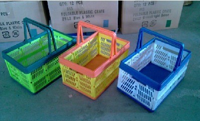 Manufacturers sell large and medium variety of shapes can be folded hand basket