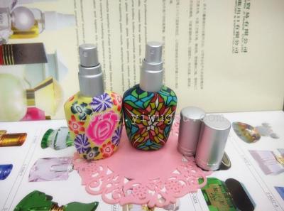 Factory direct R015-C polymerclay pottery spray bottles of perfume bottles