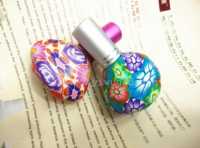 Factory direct R015-A polymer clay perfume bottle 15ml soft spray bottle