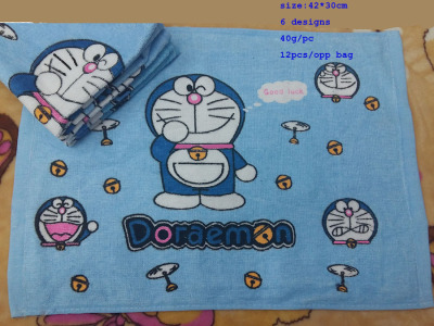 Manufacturers selling cotton towel printing children cartoon jingle cats towel towel 30*42