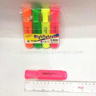 Fluorescent marker pen key pen