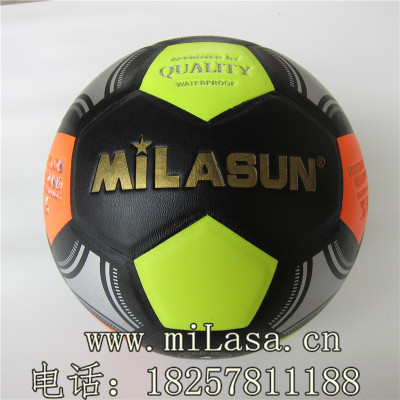 High quality 5 patch five corner PVC black background color football training game with a ball