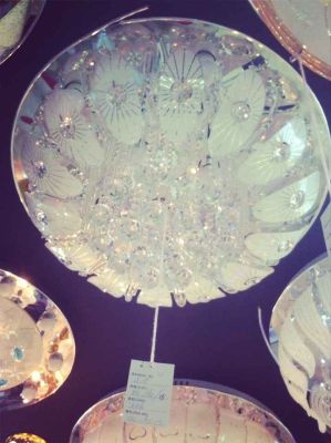 Factory direct circular ceiling lamp LED crystal living room lamp