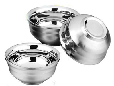 Stainless steel, beauty always export gifts rice bowl anti - hot anti - losing noodles bowl